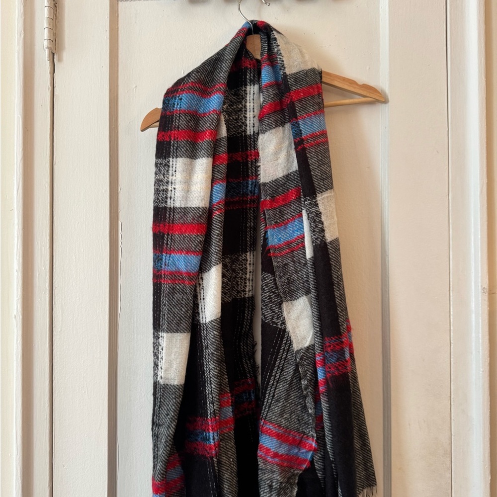 Zara Multicolor Plaid Scarf